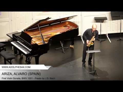 Dinant 2014 - ARIZA Alvaro (First Violin Sonata, BWV 1001 - Presto by J.S. Bach)