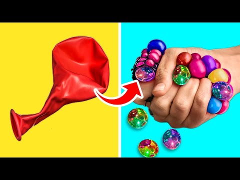 32 BALLOON LIFE HACKS TO HAVE FUN AND RELAX || Soft Relaxing Toys DIYs