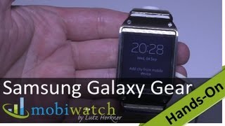 Galaxy fürs Handgelenk: Samsungs Smartwatch Gear im Hands-On-Video