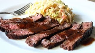 Grilled Coffee & Cola Skirt Steak Recipe - Grilled Beef Marinated in Coffee and Cola