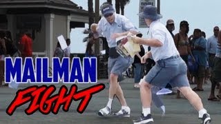 Drunk Mailman Fight Prank