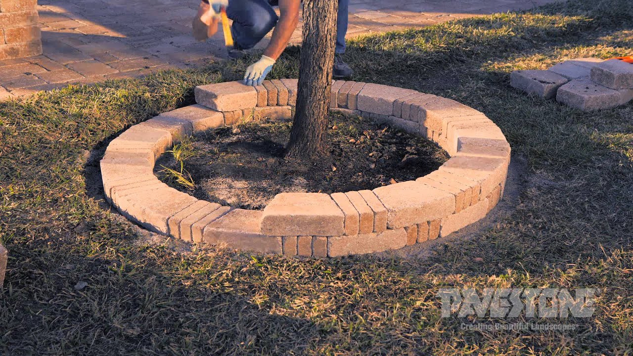 Pavestone RumbleStone™ Tree Ring - YouTube