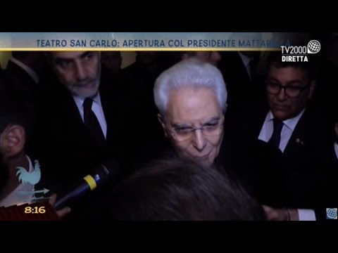 Teatro San Carlo: apertura col Presidente Mattarella