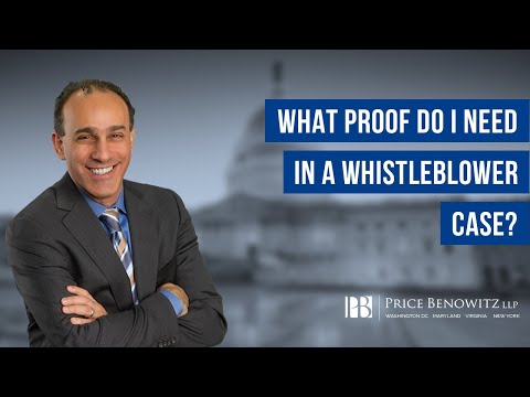 DC Whistleblower Lawyer Tony Munter discusses important information you should know if you think you have a whistleblower case. It is not necessary to have proof in order to file a whistleblower case. However, the more information you have, and the more specific information you have regarding the alleged fraud, the better.
