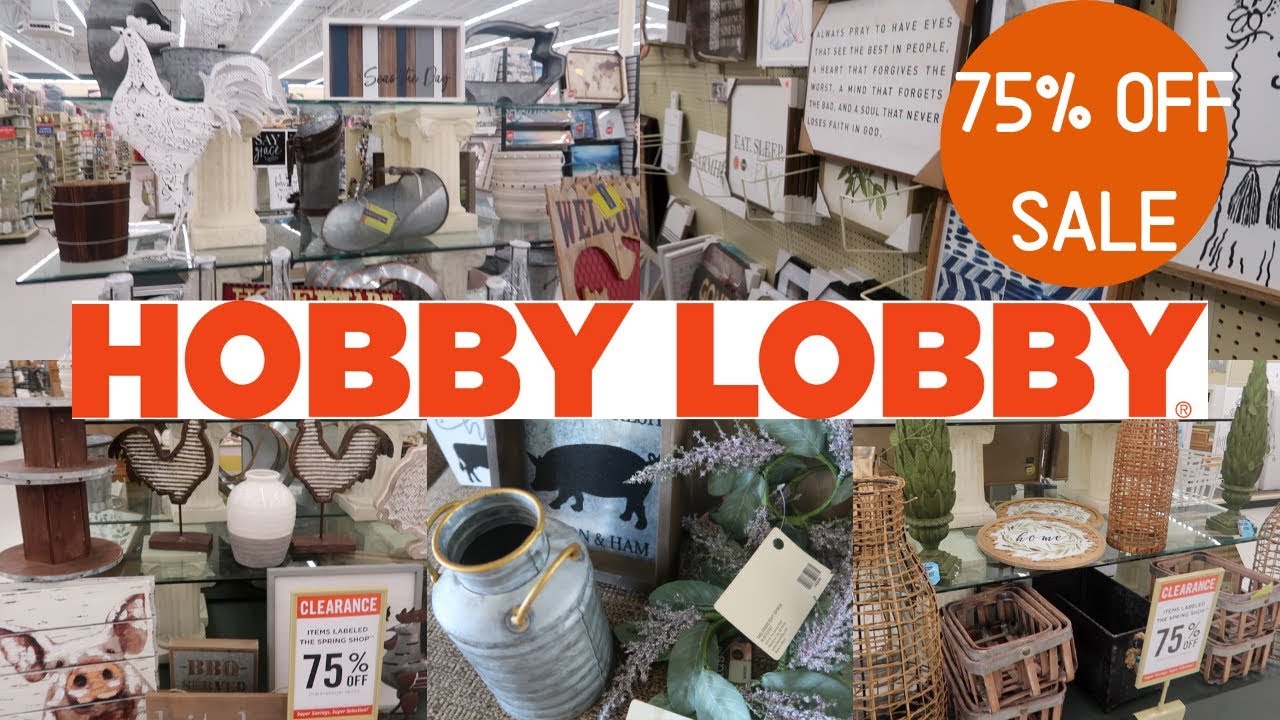 Hobby Lobby Shop With Me • 75% off home decor Christmas clearance All chris...