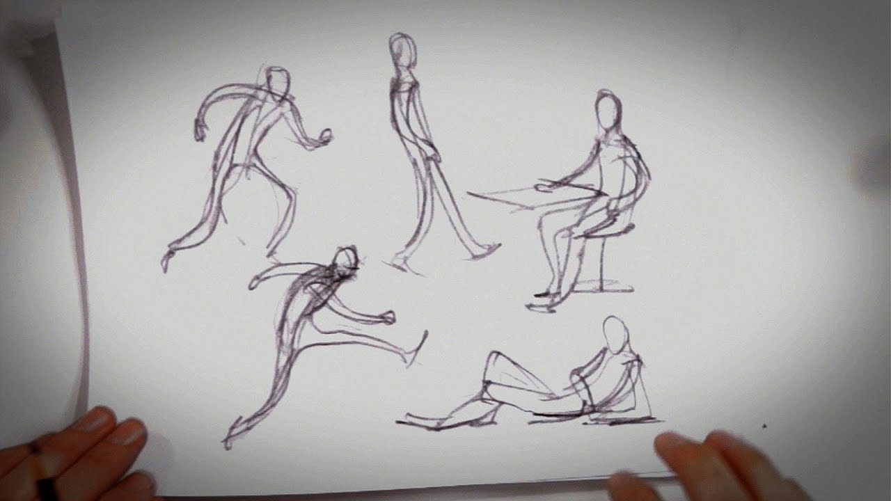 6 Tips about Gesture Drawing | Drawing Tips - YouTube