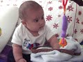 My baby crying to get atention from mom ..