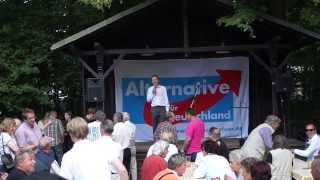 Attentat auf Bernd Lucke am 24 08 2013 Waldbühne Bremen