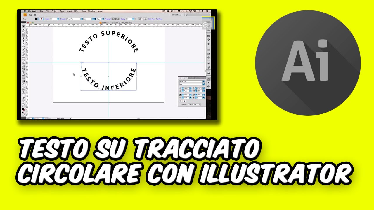 ... con Illustrator (per creare badge, distintivi, patch ecc..) - YouTube