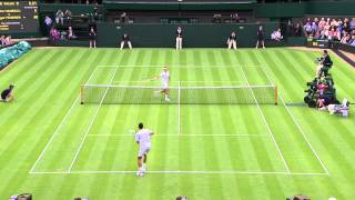 Roger Federer's brilliant volley at Wimbledon 2013