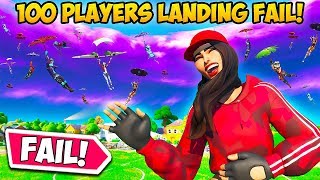 *100 PLAYERS* AT PLEASANT GOES WRONG!! - Fortnite Funny Fails and WTF Moments! #800