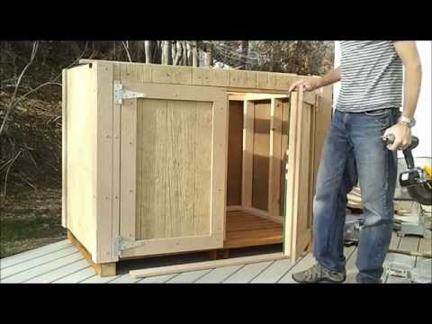 How to Hang Shed Doors - How to Build a Generator Enclosure