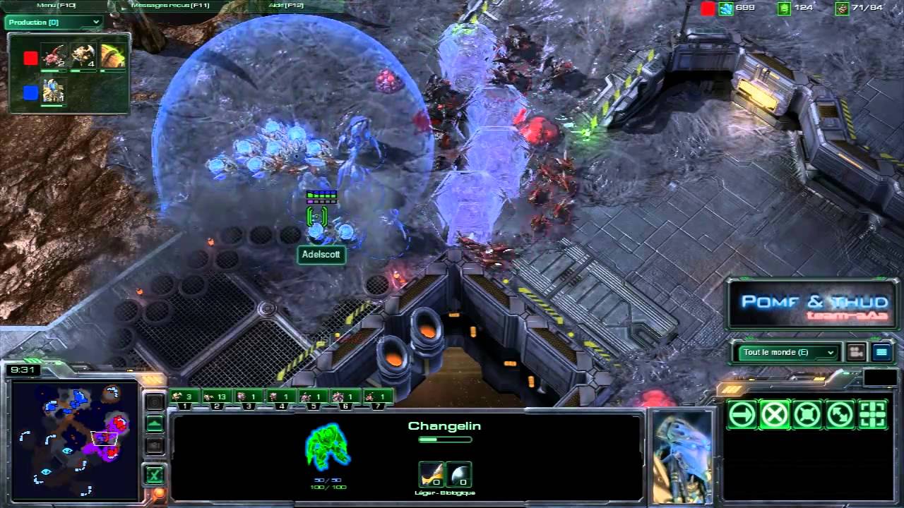 HD172) KenZy vs Adelscott - ZvP - Starcraft 2 Replay [FR] - YouTube