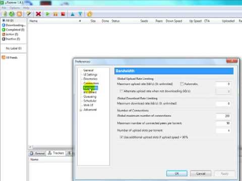 Tutorial: Utorrent Upload Speed + Auto Shutdown - YouTube