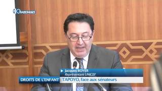 DROIT DE L’ENFANT : TAPOYO, face aux Sénateurs