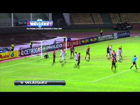 Gol de Velázquez. Instituto 1 - Patronato 1. Fase Final II. Gentileza Fútbol Para Todos