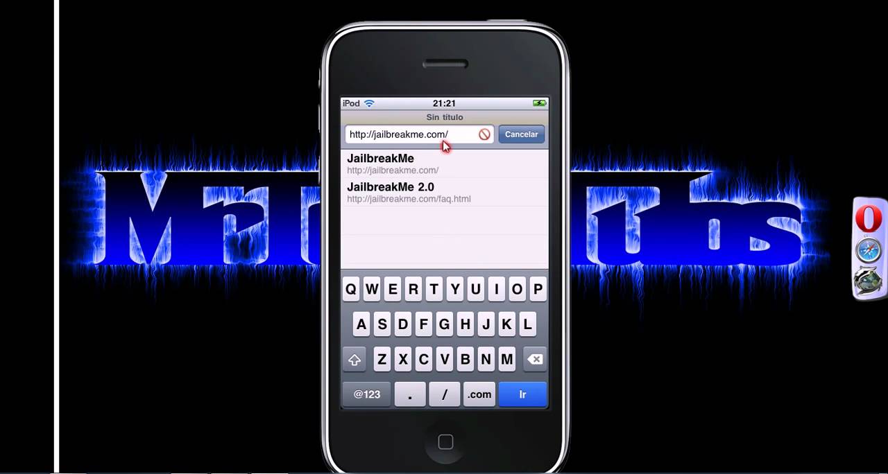 jailbreak para ipod touch 2g 4.1 mc!! - YouTube