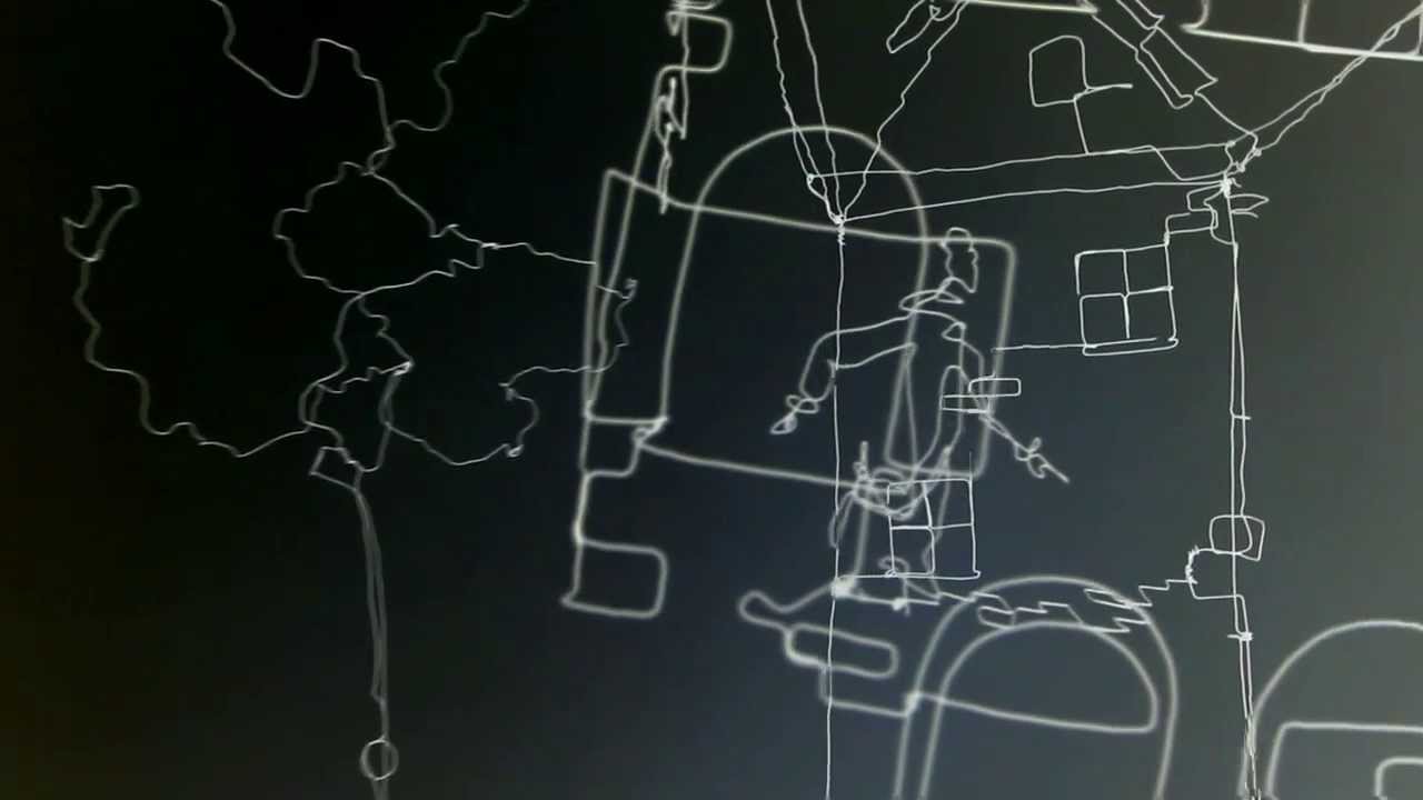 Small sketch (60cm) of Drawn in Light by Ralf Westerhof for the Amsterdam Light Festival