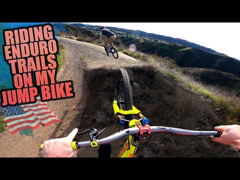 RIDING MTB ENDURO TRAILS ON MY JUMP BIKE AND VENICE BEACH CRAZINESS!