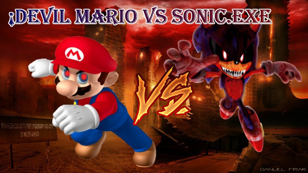 Mario+and+Sonic+vs+Devil+Mario+and+Sonic+exe.
