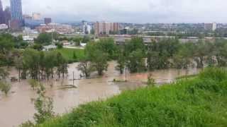 Calgary Flood June 21, 2013 overlooking Stampede