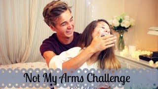 Not My Arms Challenge With My Brother | Zoella