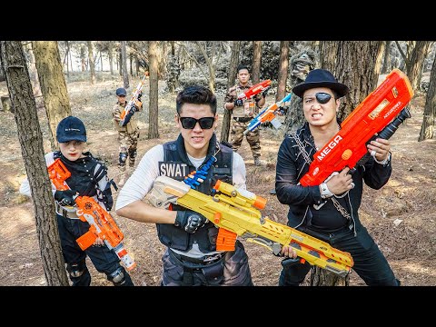 LTT Game Nerf War : Captain Warriors SEAL X Nerf Guns Fight Criminal Group Inhuman new Detachment