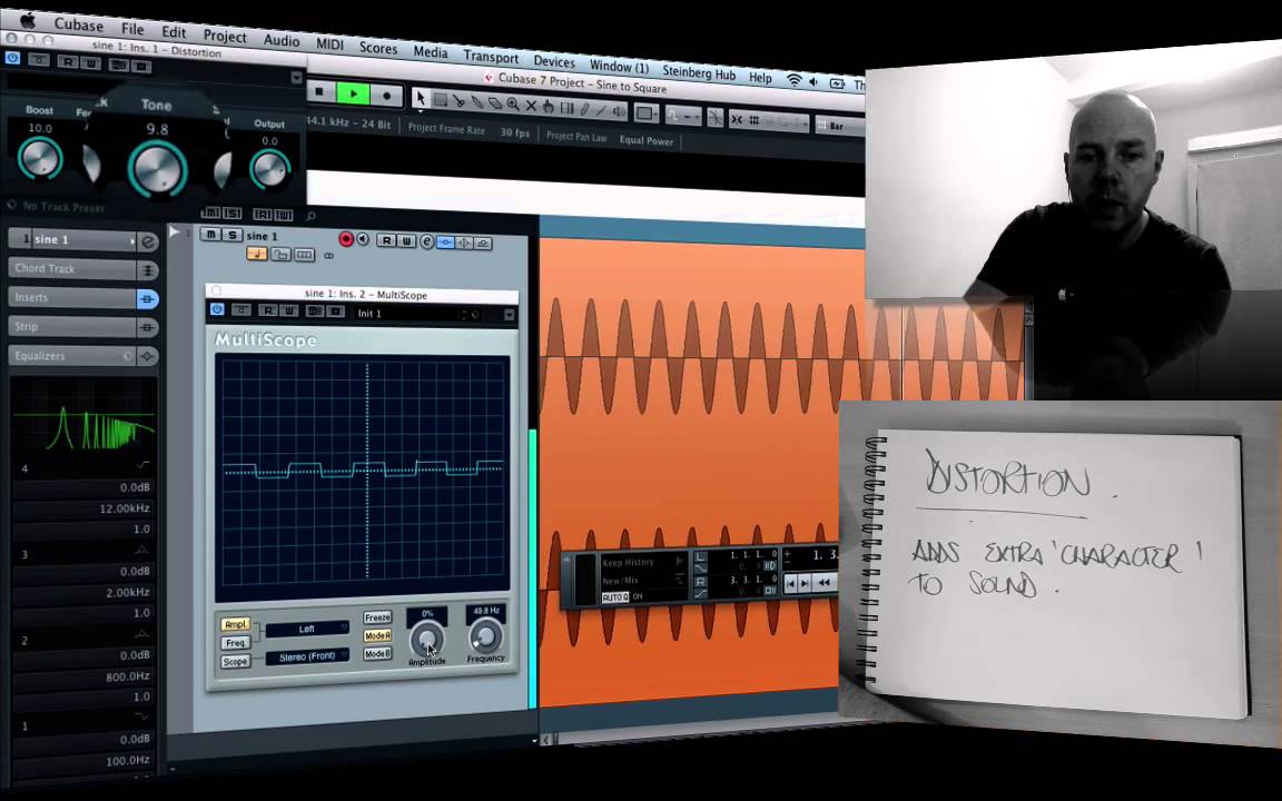 Morph a Sine Wave into a Square Wave using Distortion Black Book ...