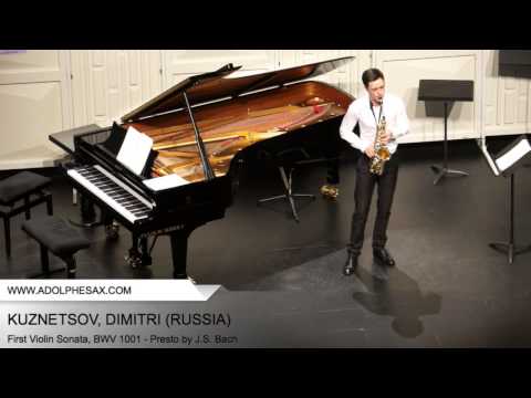 Dinant 2014 - Kuznetsov, Dimitri - First Violin Sonata, BWV 1001 - Presto by J.S. Bach