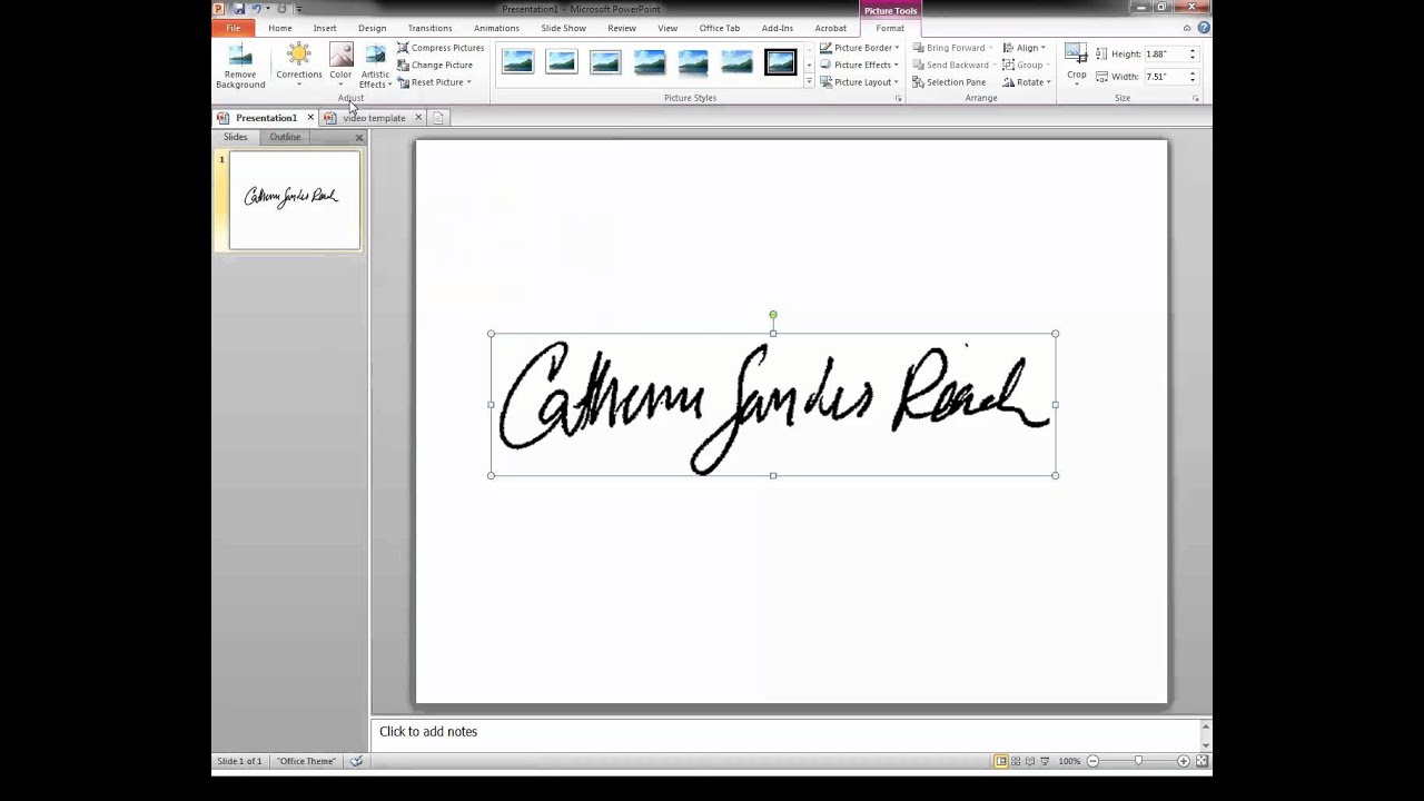 how to create e signature in word