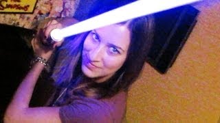 GIRL SHOWS OFF LIGHTSABER!! (11.17.13 - Day 1662)