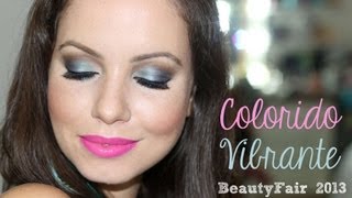 Maquiagem Azul | Tutorial Milani na Beauty Fair 2013