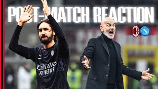 Coach Pioli and Yacine Adli | Post match reactions | #MilanNapoli