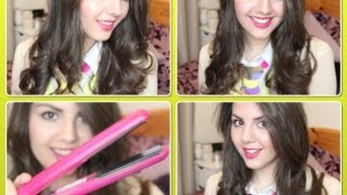 Glamorous Curls | How to curl your hair with a flat iron!