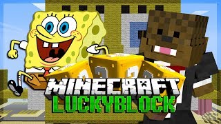 Minecraft: Lucky Block SPONGEBOB! Modded Minigame w/ BajanCanadian, TBNRFrags and Woofless!