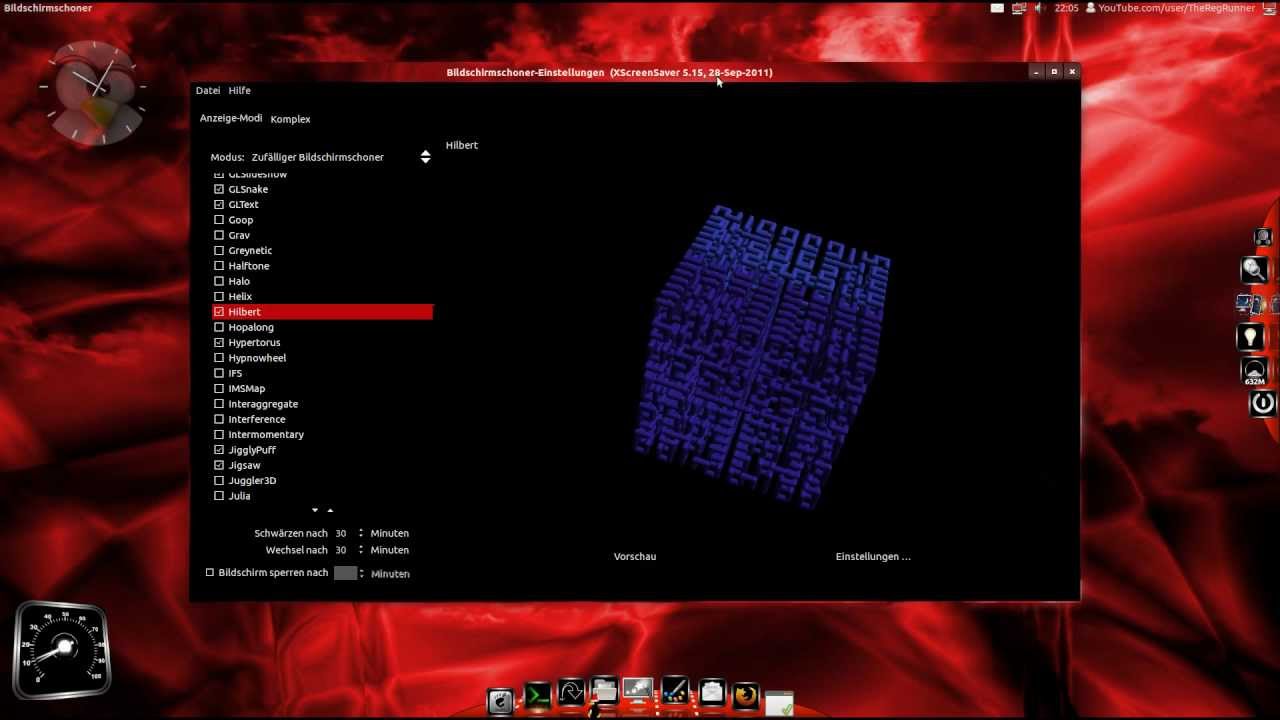 Ubuntu 12.04 : xscreensaver - YouTube