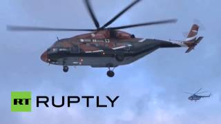 Тестовый полет третьего прототипа вертолета Ми-38
