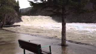 Bow falls flood