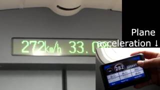 Maglev Shangai up to 581 Km/h vs Plane Acceleration