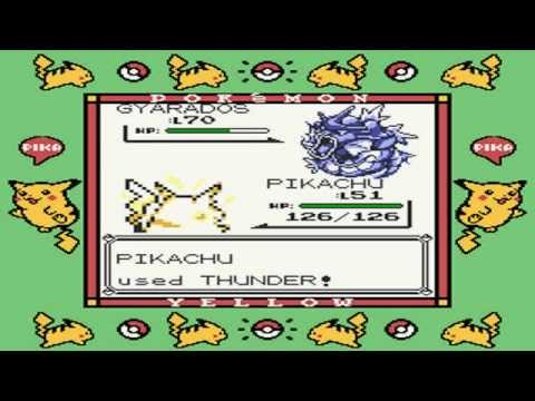 Pokemon Yellow Version - Battle: Prof. Oak (Gameshark version ...