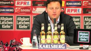 Pressekonferenz nach dem Pokalspiel gegen Hertha BSC