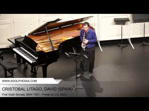Dinant 2014 - CRISTOBAL LITAGO, David (First Violin Sonata, BWV 1001 - Presto by J.S. Bach)