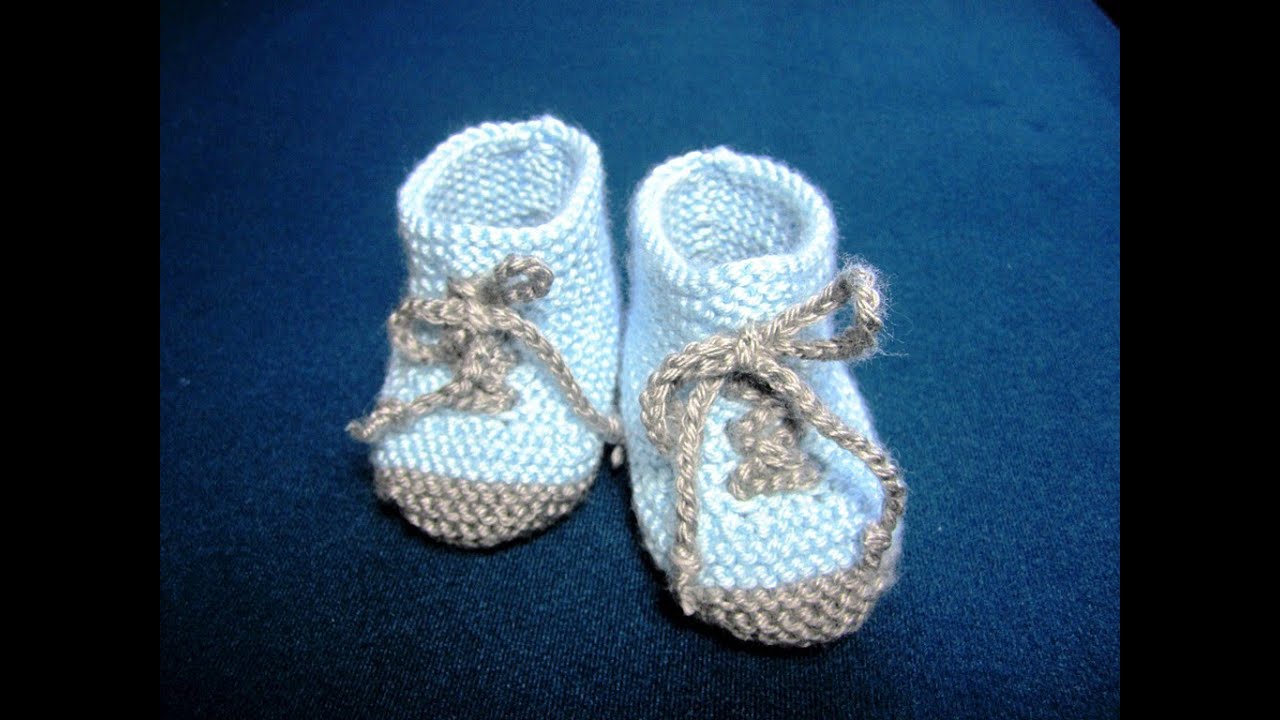 How to Knit Baby Booties Shoes Part - 2 - YouTube