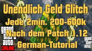 GTA 5 Online: Unendlich Geld Glitch [Jede 2min. 200-600k] [1.12] German-Tutorial [HD]