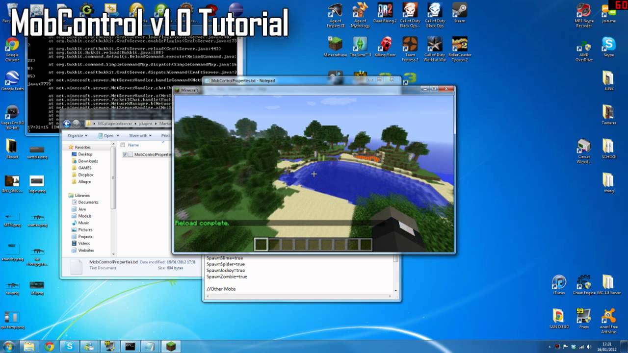 Mob Control v1.0 | Minecraft Bukkit Plugin | Tutorial & Setup ...