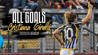 All of Cristiana Girelli's goals in the 2023/24 season