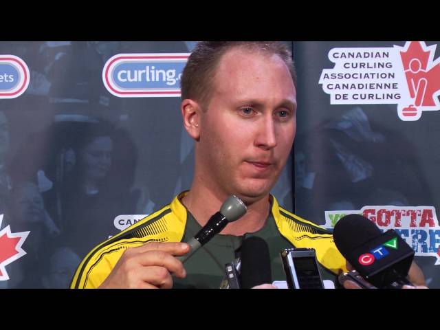 Draw 17 Media Scrum - 2013 Tim Hortons Brier