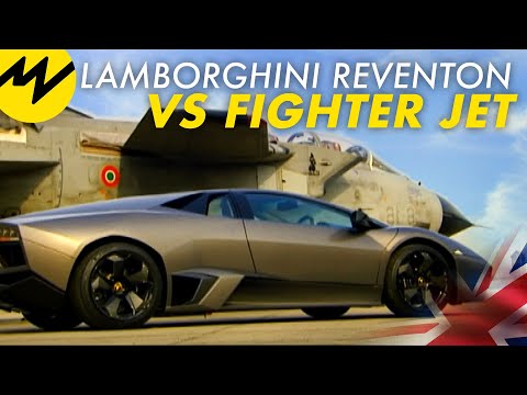 Lamborghini Reventon vs Fighter Jet - YouTube