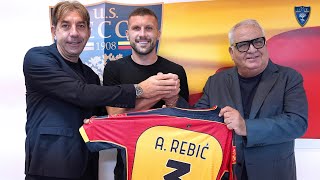 U.S. Lecce: Conferenza stampa di presentazione di Ante Rebic