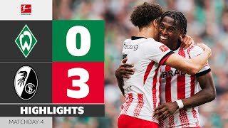 Dominant Win By Freiburg! | WERDER BREMEN — SC FREIBURG | Highlights | Matchday 4 – Bundesliga 25/26